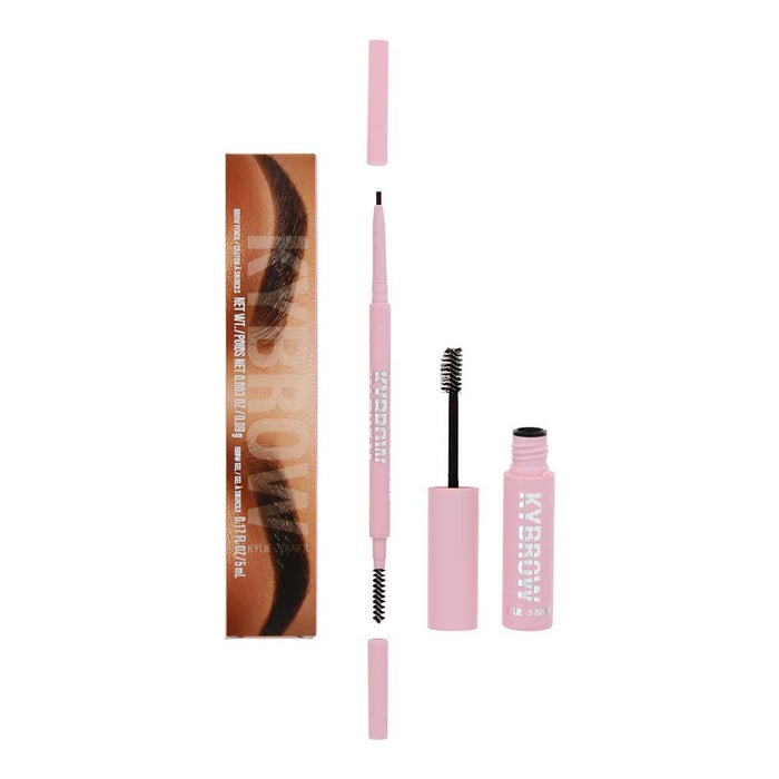Kylie Jenner Kylie Kybrow 005 Dark Brown 2 Piece Gift Set: Eyebrow Pencil 0.9g - Eyebrow Gel 5ml For Women