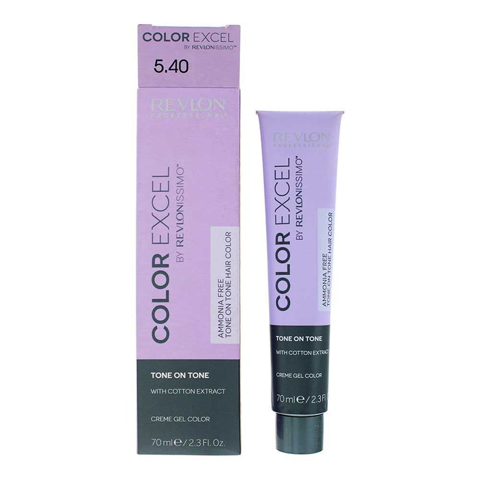 Revlon Color Excel 5.40 Intense Light Copper Brown Hair Colour 70ml For Women