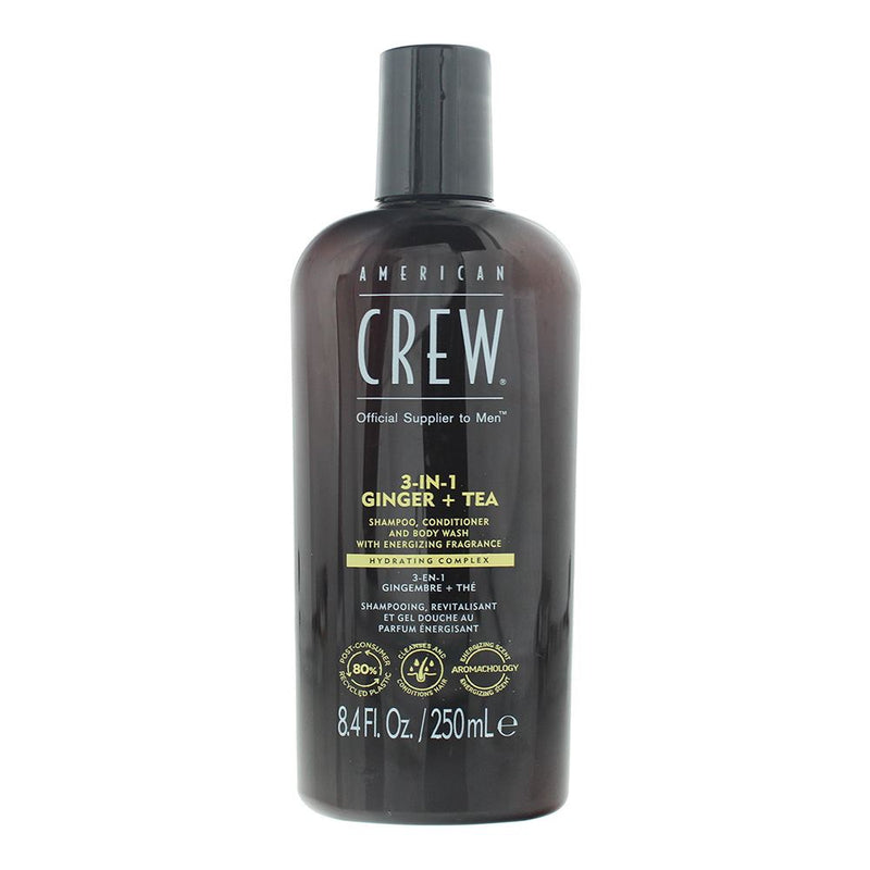 American Crew 3-In-1 Ginger  Tea Shampoo 250ml For Men