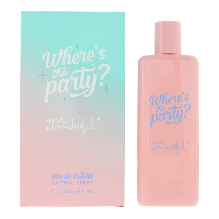 Mr Wonderful Where's The Party? Eau de Toilette 75ml For Women