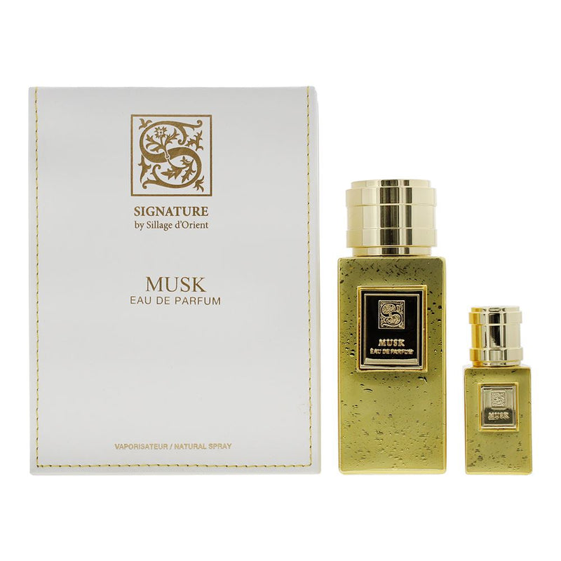 Signature Sillage D'orient Musk 2 Piece Gift Set:EDP 100ml - EDP 15ml For Unisex