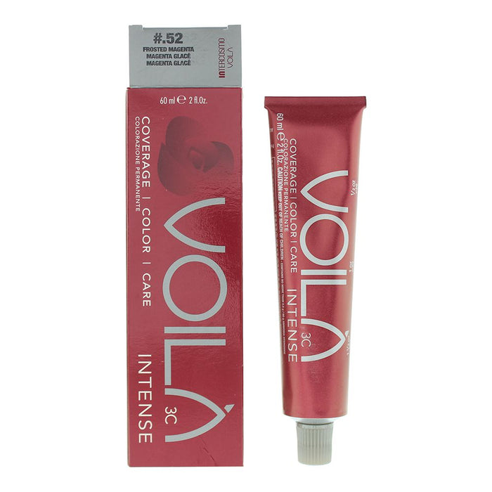 Intercosmo Voila 3C Intense 52 Frosted Magenta Hair Colour 60ml For Women Her