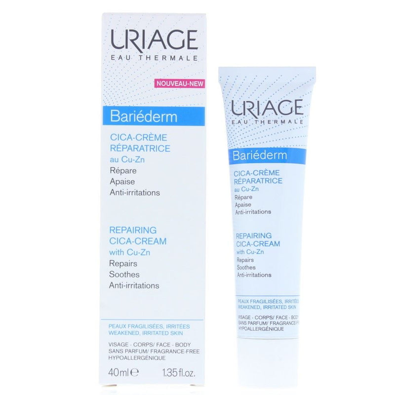 Uriage Bariederm Cica Repairing Cream 40ml With Cu-Zn
