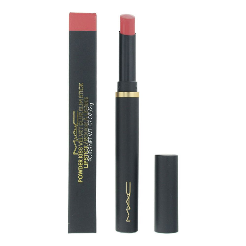 MAC Powder Kiss Velvet Blur Slim Stick 898 Sheer Outrage Lipstick 2g For Women
