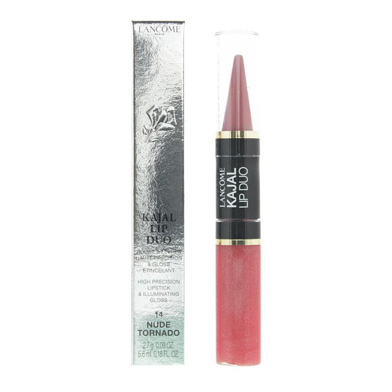 Lancome Lip Kajal Duo 14 Nude Tornado Lipstick 2.7g