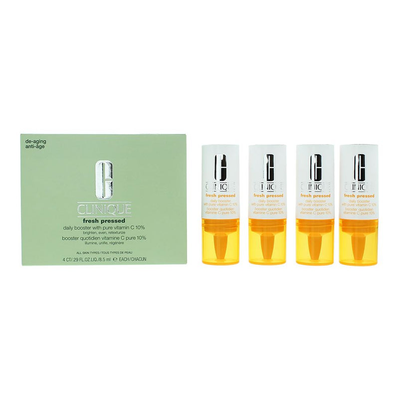 Clinique Fresh Pressed Booster With Vitamin C 10% 4 x 8.5ml For Women