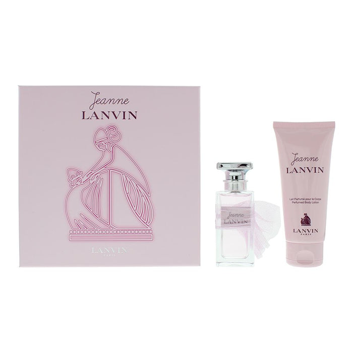 Lanvin Jeanne 2 Piece Gift Set: EDP 50ml - Body Lotion 100ml Women Spray