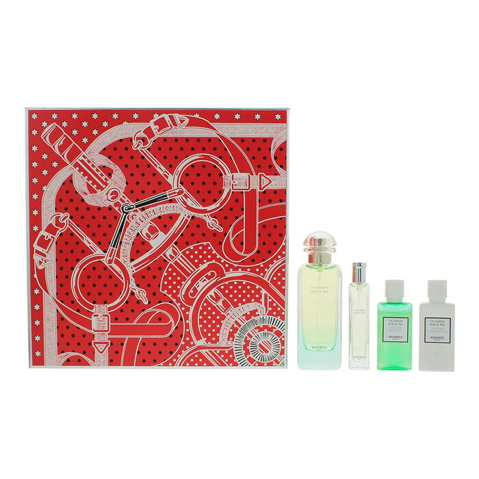 Hermes Un Jardin Sur Le Nil 4 Piece Gift Set For Women Spray