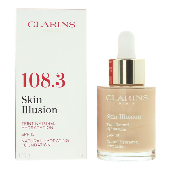 Clarins Natural Hydrating SPF 15 108.3 Organza Foundation 30ml For Women