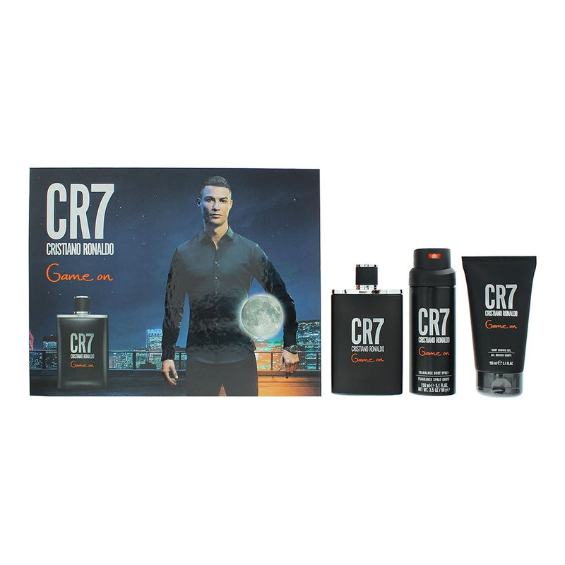 Cristiano Ronaldo Cr7 Game On 3 Piece Gift Set For Men