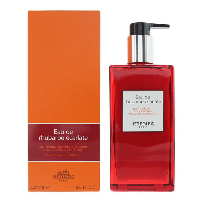 Hermes Eau De Rhubarbe ecarlate Moisturizing Body Lotion 200ml For Women