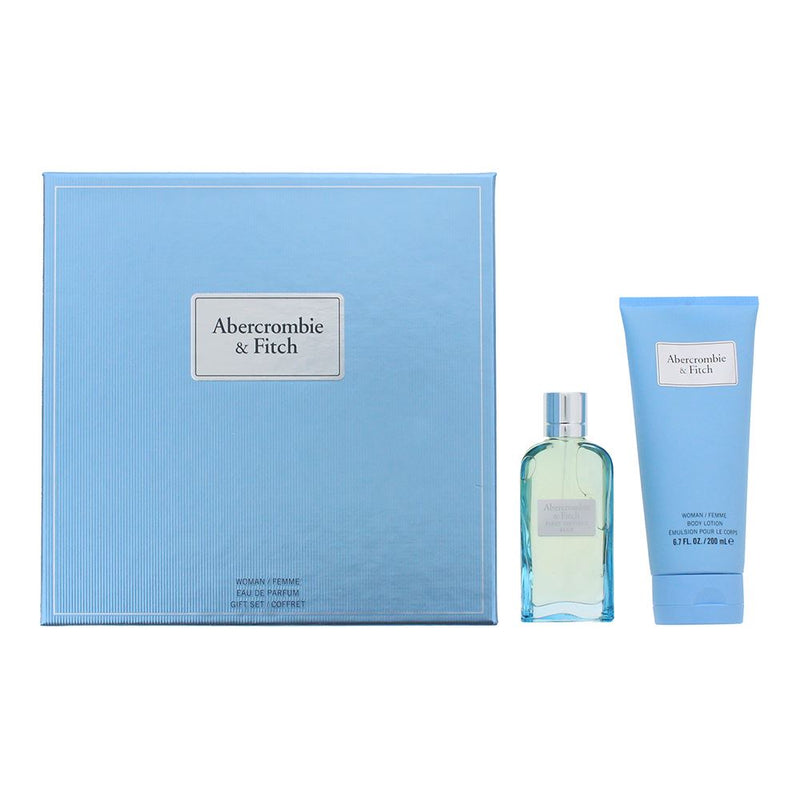 Abercrombie & Fitch First Instinct Blue Gift Set EDP 50ml BodyLotion 200ml Women