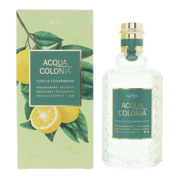 4711 Acqua Colonia Yuzu Cedarwood Eau de Cologne 100ml For Unisex