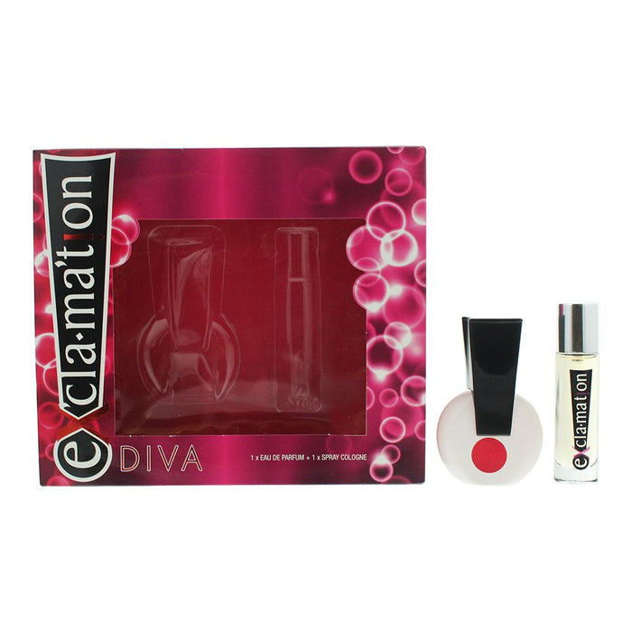 Coty Exclamation Diva 2 Piece Gift Set (Eau de Parfum 30ml - Cologne15ml)