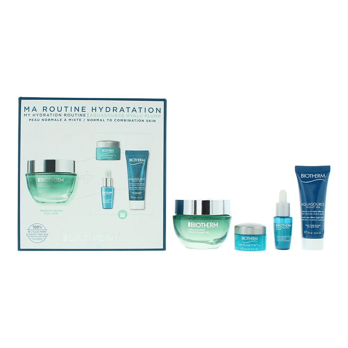 Biotherm Aquasource Hyalu Plump Gel 4 Piece Gift Set For Women Her Brand NEW