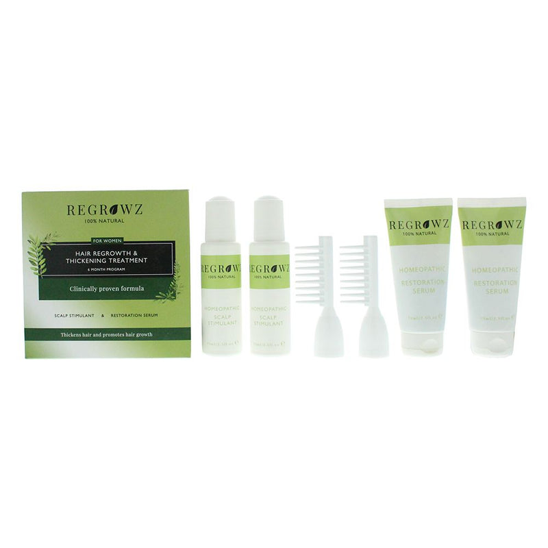 Regrowz Hair Regrowth Thickening Treatment Six Month Program For Women Women