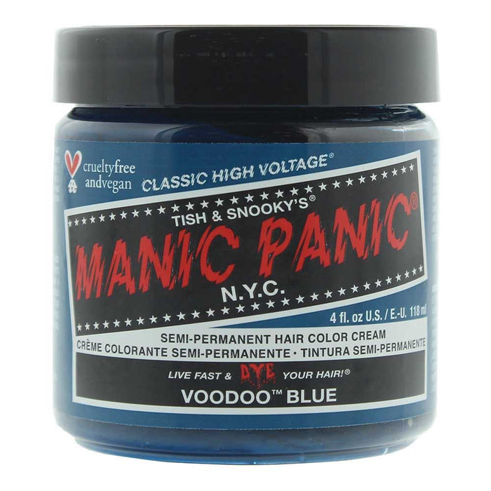 MPC High Voltage Voodoo Blue Semi-Permanent Hair Colour Cream 118ml For Unisex