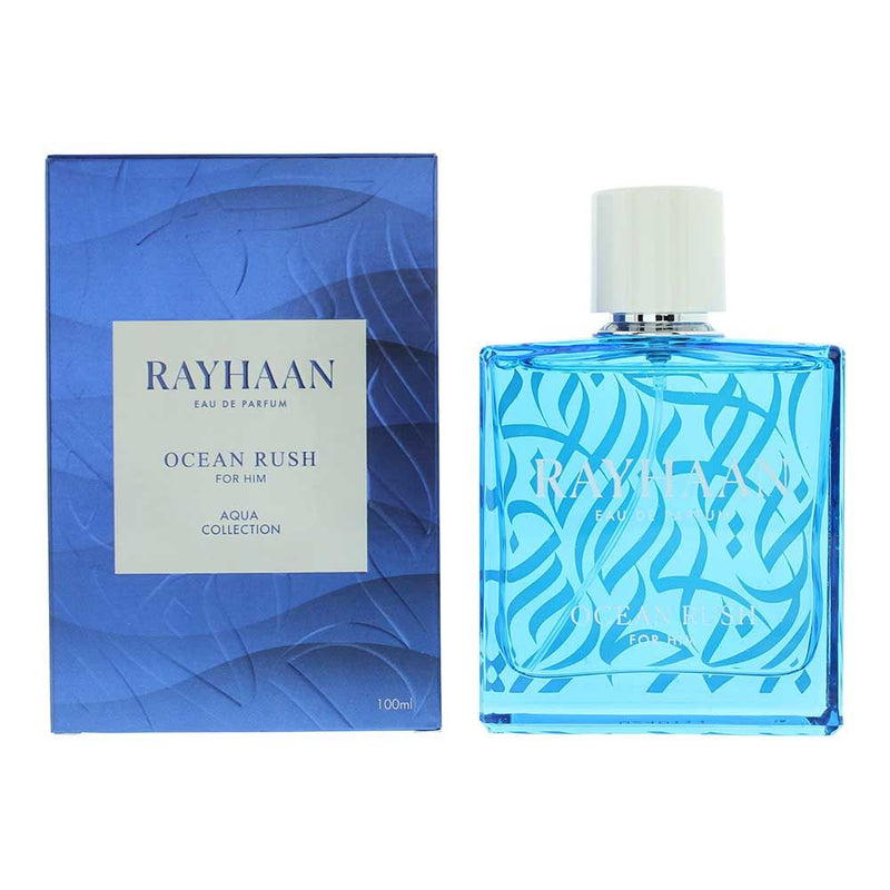 Rayhaan Ocean Rush Eau De Parfum 100ml Men Spray