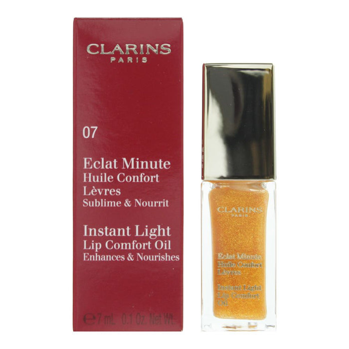 Clarins Instant Light Lip Comfort Oil 07 Honey Glam Lip Oil 7ml