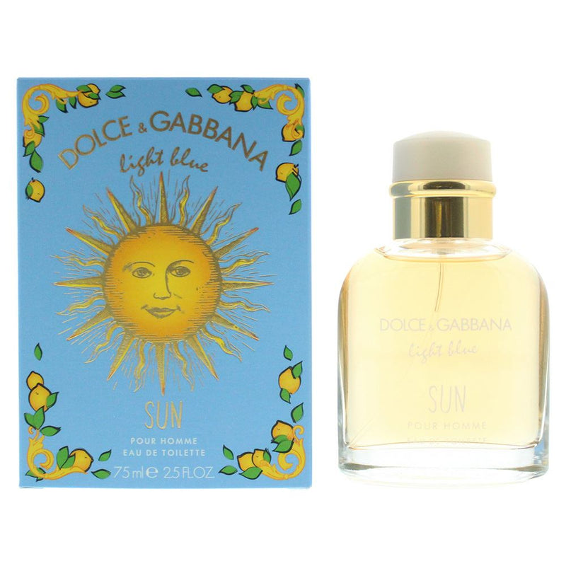 Dolce & Gabbana Light Blue Sun Pour Homme Eau de Toilette 75ml Men Spray