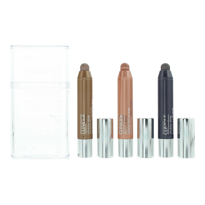 Clinique Chubby Stick Eye Shadow Trio 3 Piece Gift Set: 3 x 3g For Women