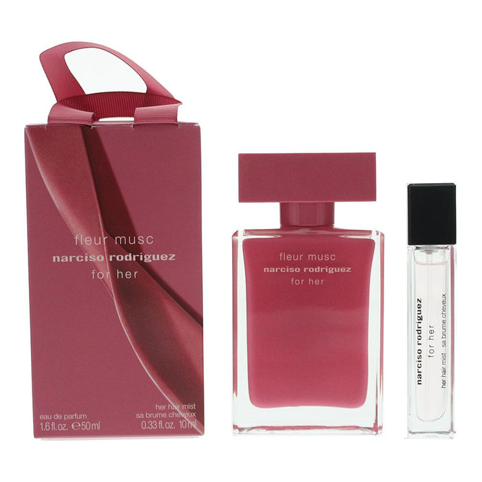 Narciso Rodriguez For Her Fleur Musc Gift Set: EDP 50ml - Hair Mist 10ml Women