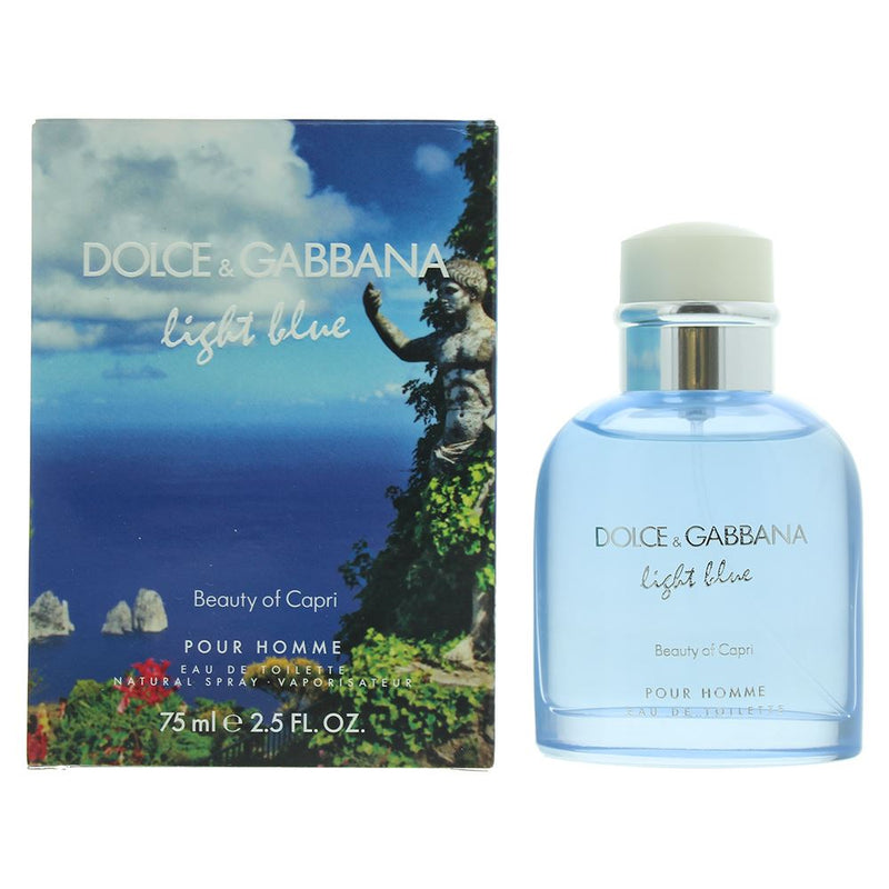Dolce & Gabbana Light Blue Beauty Of Capri Pour Homme EDT 75ml Men Spray