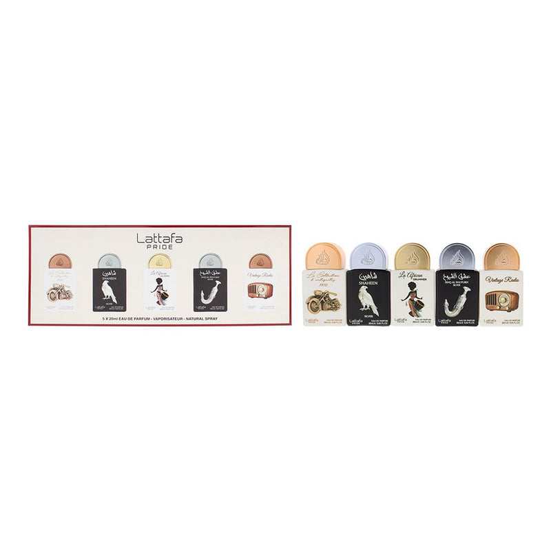 Lattafa Pride 5 Piece Gift Set: La Collection  Eau de Parfum 5 X 20ml For Women