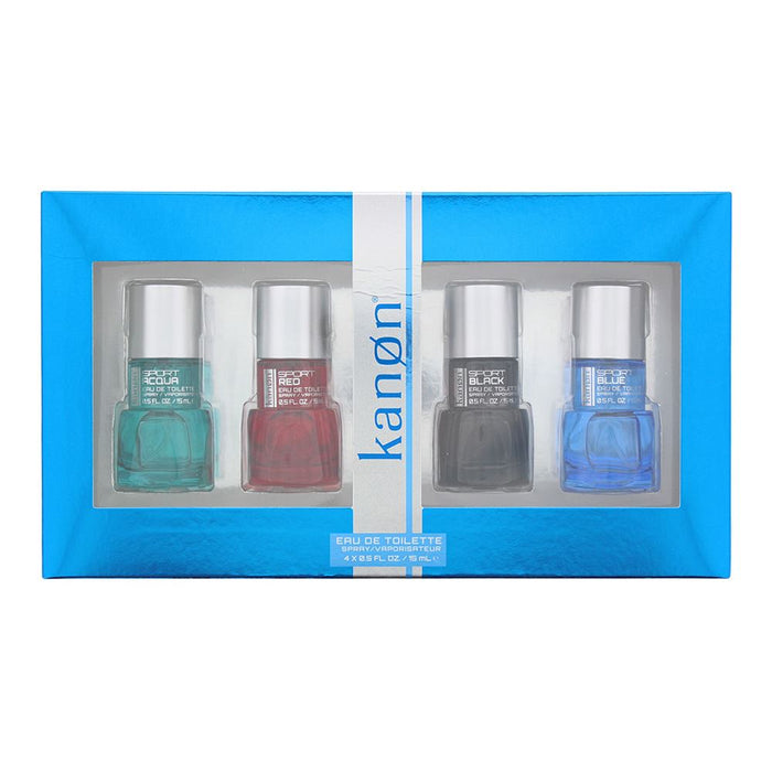 Kanon Sport Gift Set Eau de Toilette 4 x 15ml Aqua