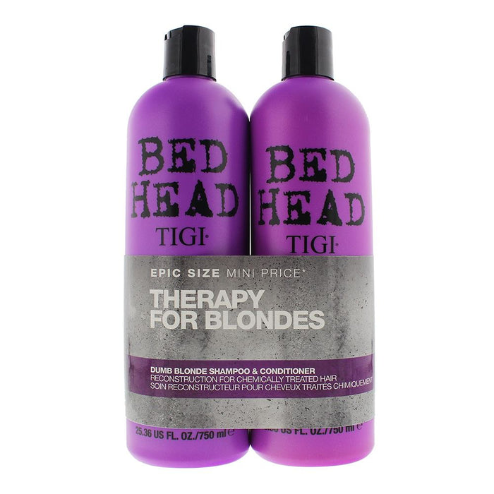 Tigi Bed Head Dumb Blonde Therapy For Blondes Duo Shampoo & Conditioner 750ml