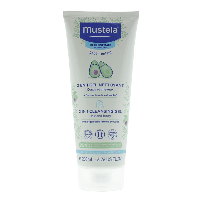 Mustela 2 In 1 Hair Body Cleansing Gel 200ml Kids