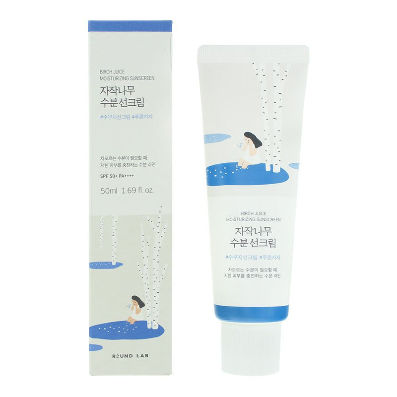 Round Lab Birch Juice Moisturising Spf 50 Sun Cream 50ml For Women