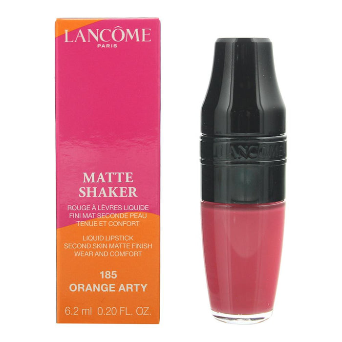 Lancome Matte Shaker 185 Orange Arty Liquid Lipstick 6.2ml