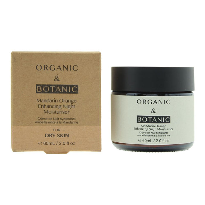 Organic Botanic Mandarin Orange Enhancing Night Moisturiser 60ml For Women
