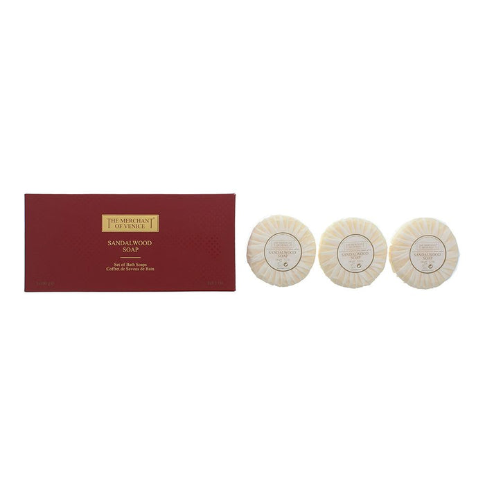The Merchant of Venice Sandalwood Soap 3 x 100g Unisex