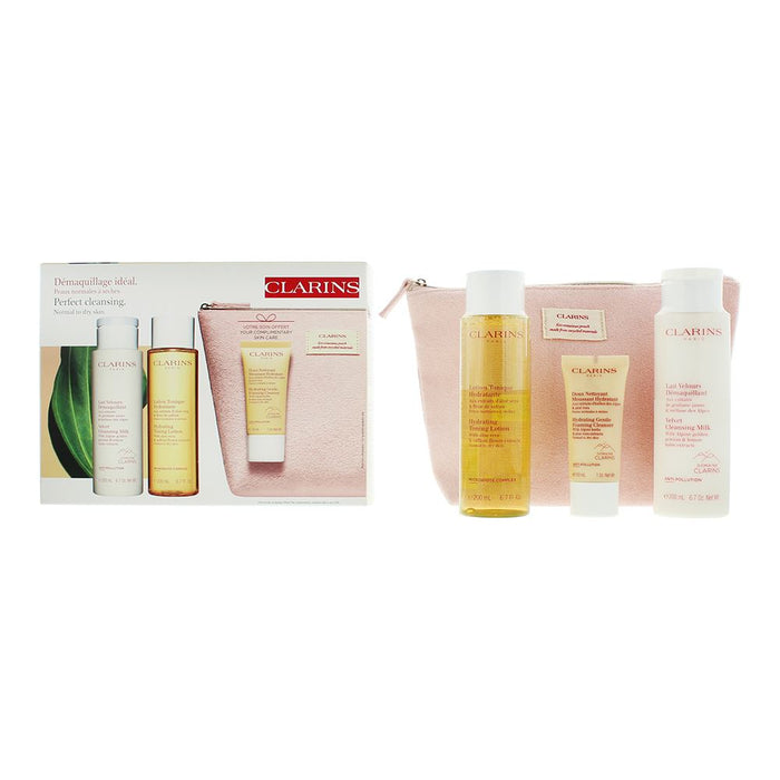 Clarins Perfect Cleansing Normal Skin 4 Piece Gift Set For Women