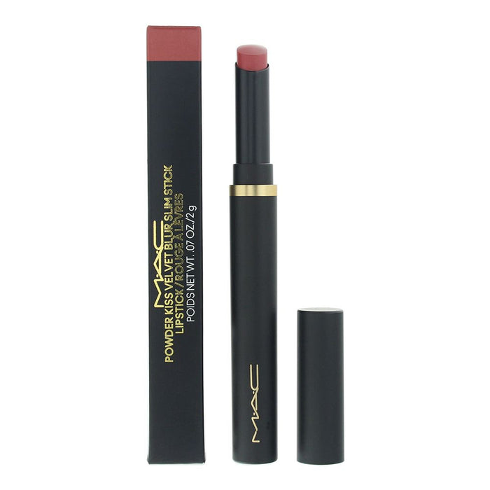 MAC Powder Kiss Velvet Blur Slim Stick 899 Brickthrough Lipstick 2g For Women