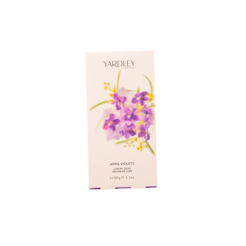 Yardley April Violets 3 X 100g Soap