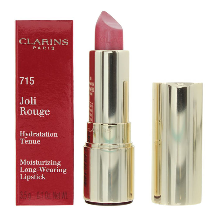 Clarins Joli Moisturizing Long Wearing 715 Candy Rose Lipstick 3.5g For Women