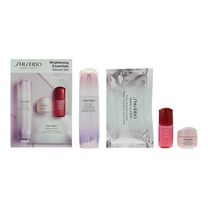 Shiseido Brightening Essentials 4 Pcs Gift Set For Women Her NEW