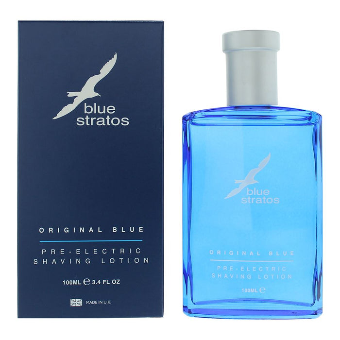 Blue Stratos Pre-Electric Shaving Lotion 100ml For Men