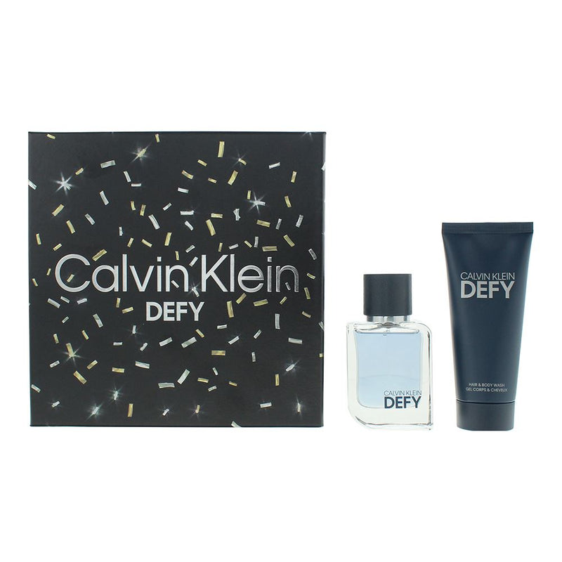 Calvin Klein Defy 2 Piece Gift Set: EDT 50ml - Shower Gel 100ml For Men