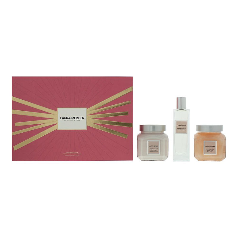 Laura Mercier Luxe Indulgence Ambre Vanille 3 Piece Gift Set For Women