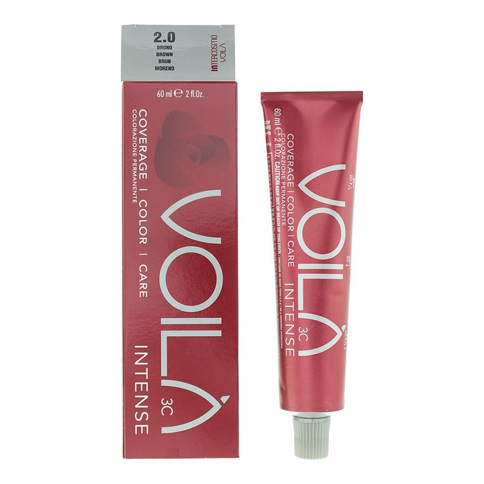 Intercosmo Voila 3C Intense 2.0 Brown Hair Colour 60ml For Women