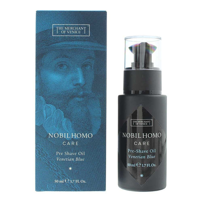 The Merchant Of Venice Nobil Homo Care Venetian Blue Pre-Shave Oil 50ml For Men