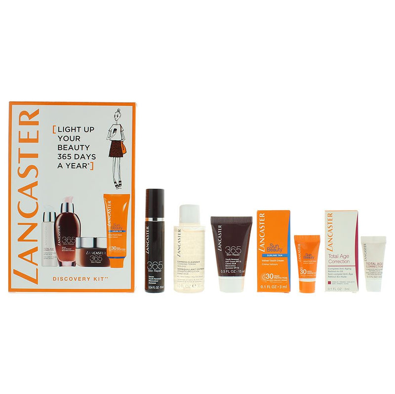Lancaster Cleanser 30ml & Serum 10ml & Day Cream 1 Gift Set For Women