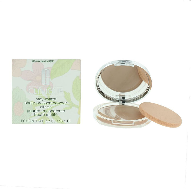 Clinique Stay Matte Sheer Oil Free 02 Stay Neutral Pressed Powder 7.6g Women