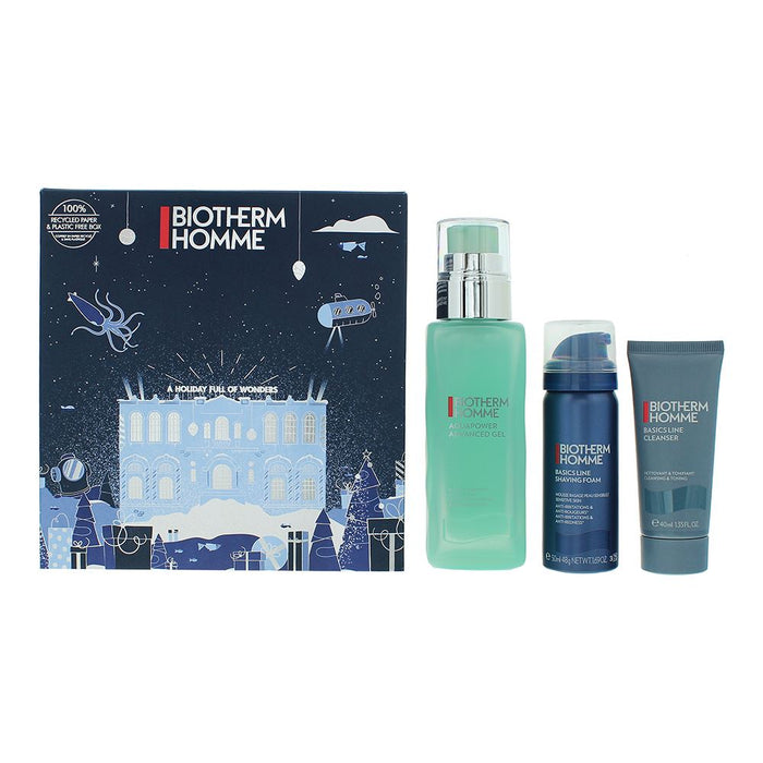 Biotherm Homme Aqua Power 3 Piece Gift Set For Men