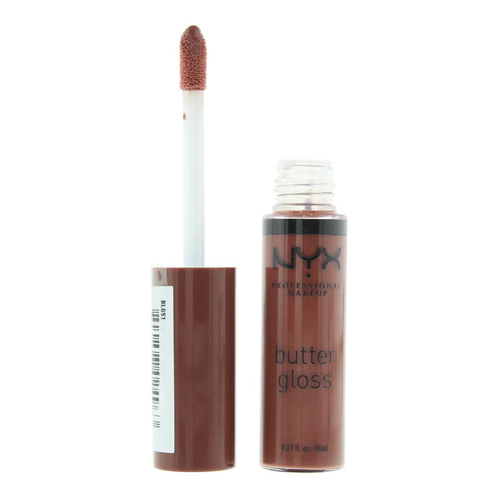 NYX Butter Gloss 51 Brownie Drip Lip Gloss 8ml For Women