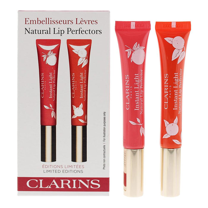 Clarins Natural Lip Perfector 2 Piece Gift Set For Women